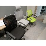 3 x Assorted Operators chairs