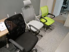 3 x Assorted Operators chairs