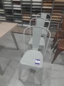 3 : Grey Tolex dining chairs