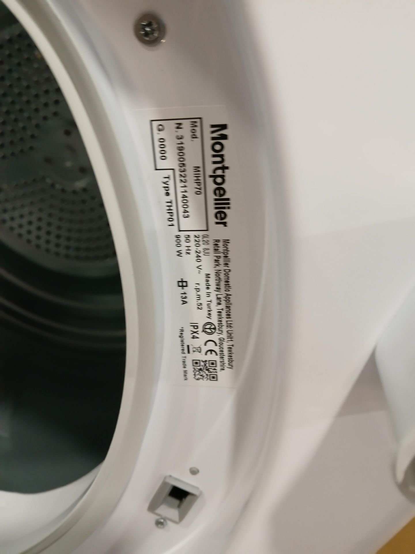 Montpellier MIHP70 Integrated Heat Pump Tumble Dryer (Please note, Viewing Strongly Recommended - - Image 2 of 4
