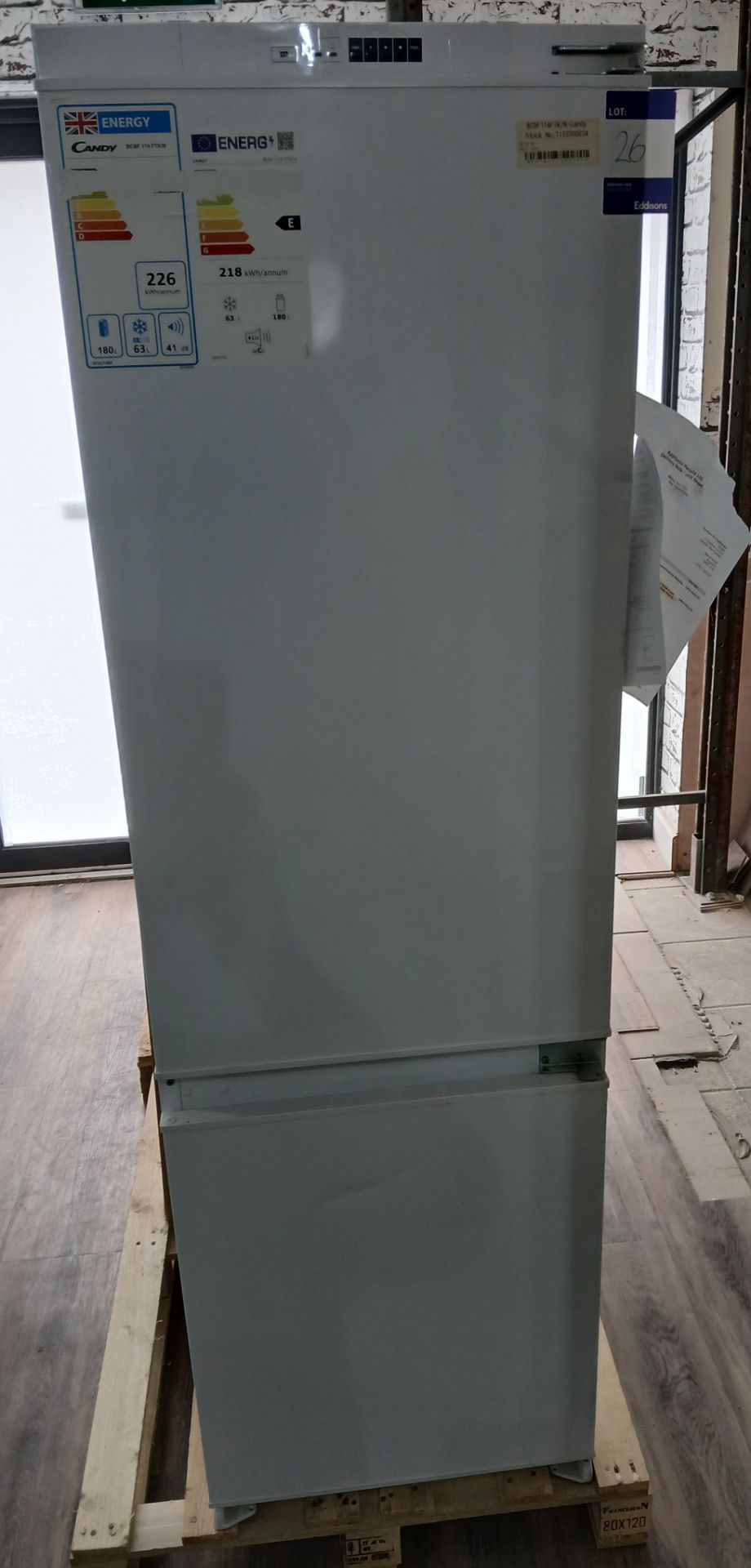 Candy BCBF 174 FTK/N Integrated Fridge Freezer (Please note, Viewing Strongly Recommended - Eddisons
