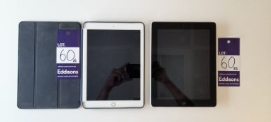 1x Apple iPad 5th Generation Wi-Fi, Model A1823. S/N GCGVT898HLJK & 1x Apple iPad 4th Generation