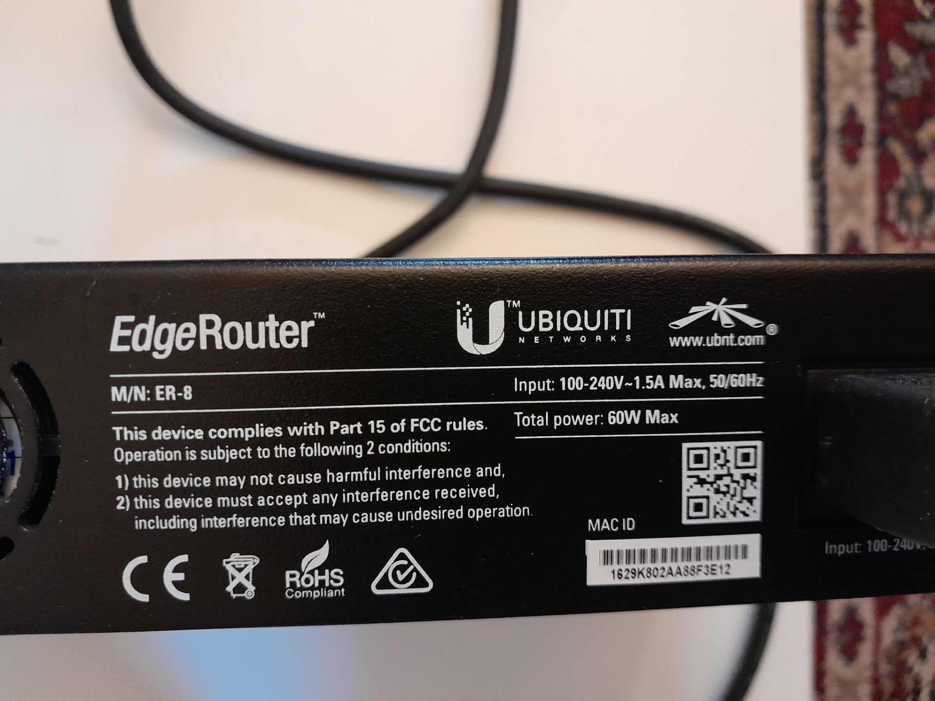 Ubiquiti ER-8 Edge Router (located in Leeds) - Image 2 of 2