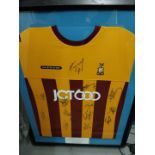 Signed Bradford City Football Shirt, Bradford City v AFC Bournemouth, 27 Aug 2005 (located in