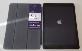 Apple iPad Air Wi-Fi, Model A1474, Space Grey. S/N DMPQL561FK129. Collection from Canary Wharf,