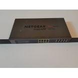Netgear JGS516PE Pro Safe Switch with POE, 8 Port plus 8 Port (located in Leeds)