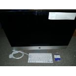 Apple iMac (Retina 5K, 27”, Late 2015) with Power Cable and Keyboard, Serial Number C02QX6HXGG7J (