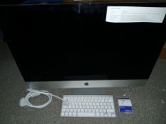 Apple iMac (Retina 5K, 27”, Late 2015) with Power Cable and Keyboard, Serial Number C02QX6HXGG7J (