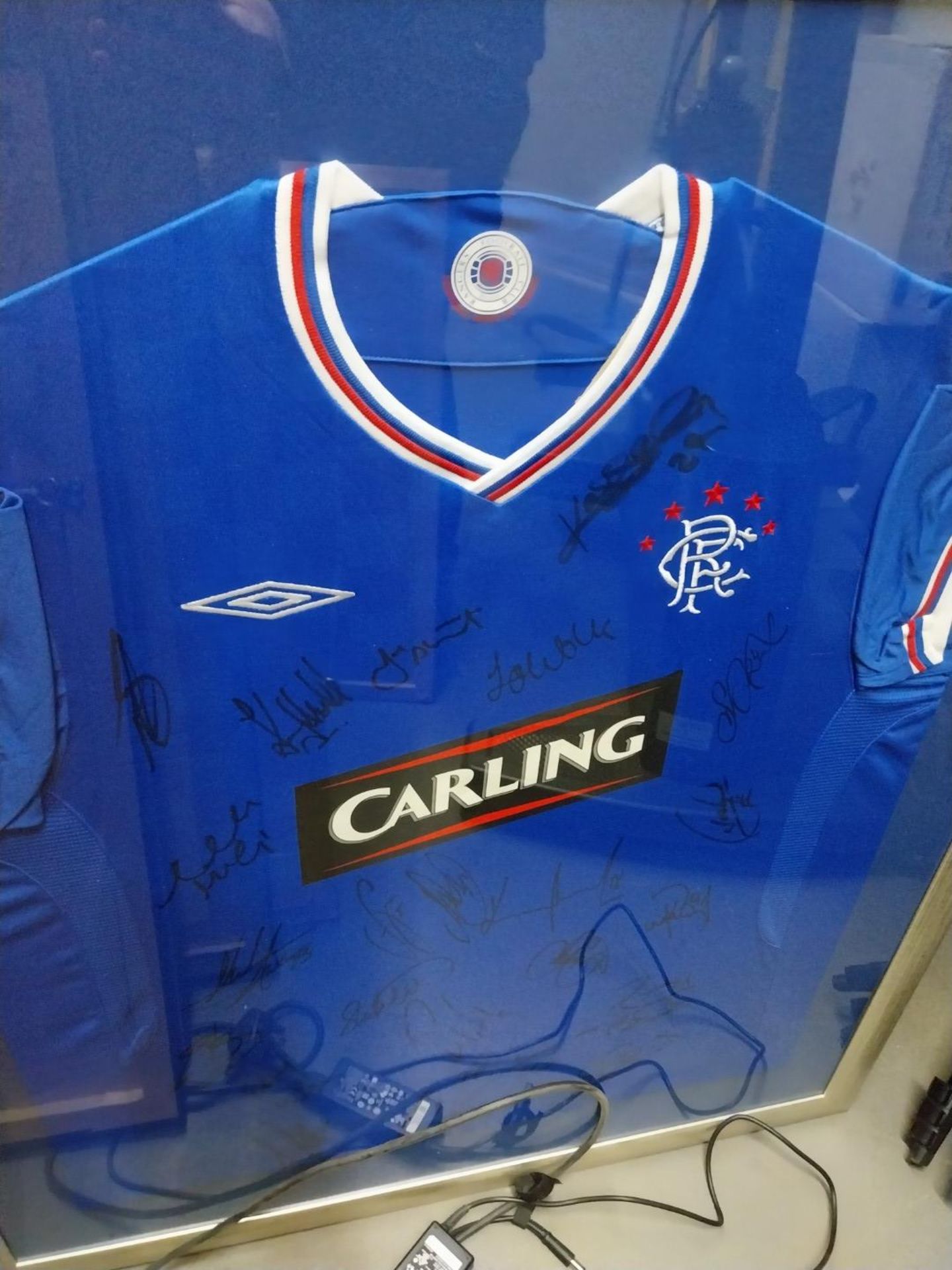 Signed Glasgow Rangers Shirt with Carling sponsor (located in Leeds) - Image 2 of 2