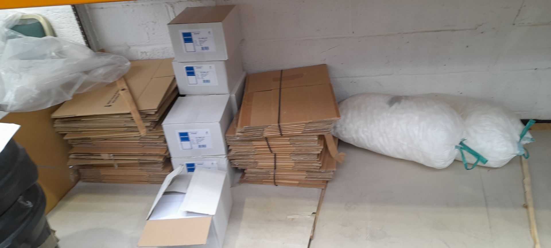 Quantity of packaging materials inc various envelopes, cardboard and other to grey and orange - Image 2 of 11