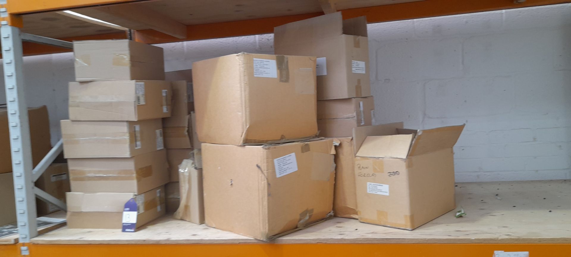 Quantity of packaging materials inc various envelopes, cardboard and other to grey and orange - Image 4 of 11