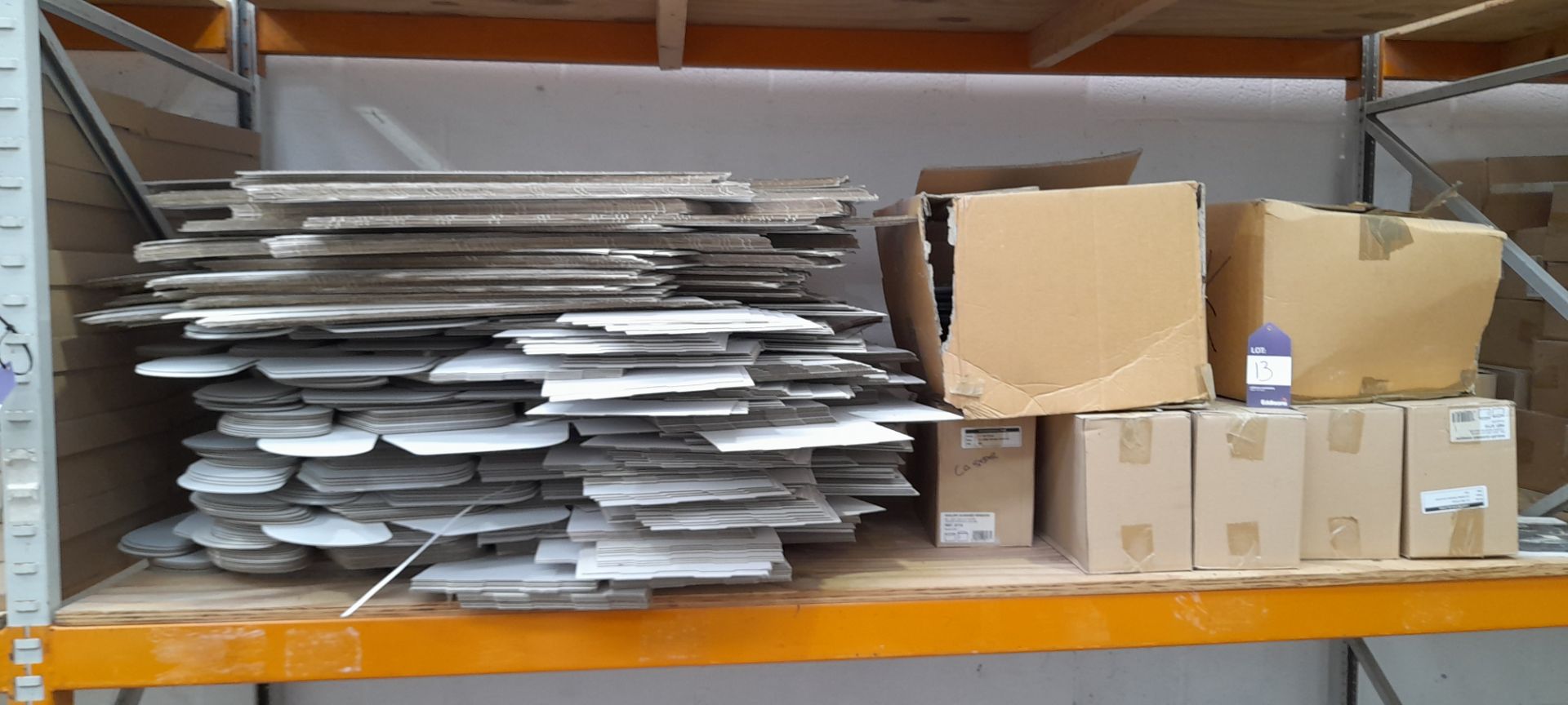 Quantity of packaging materials inc various envelopes, cardboard and other to grey and orange - Image 3 of 11
