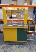 Gordian Straping StraPack automatic strapping machine, Model RQ8, No 82858. 2006. Single phase