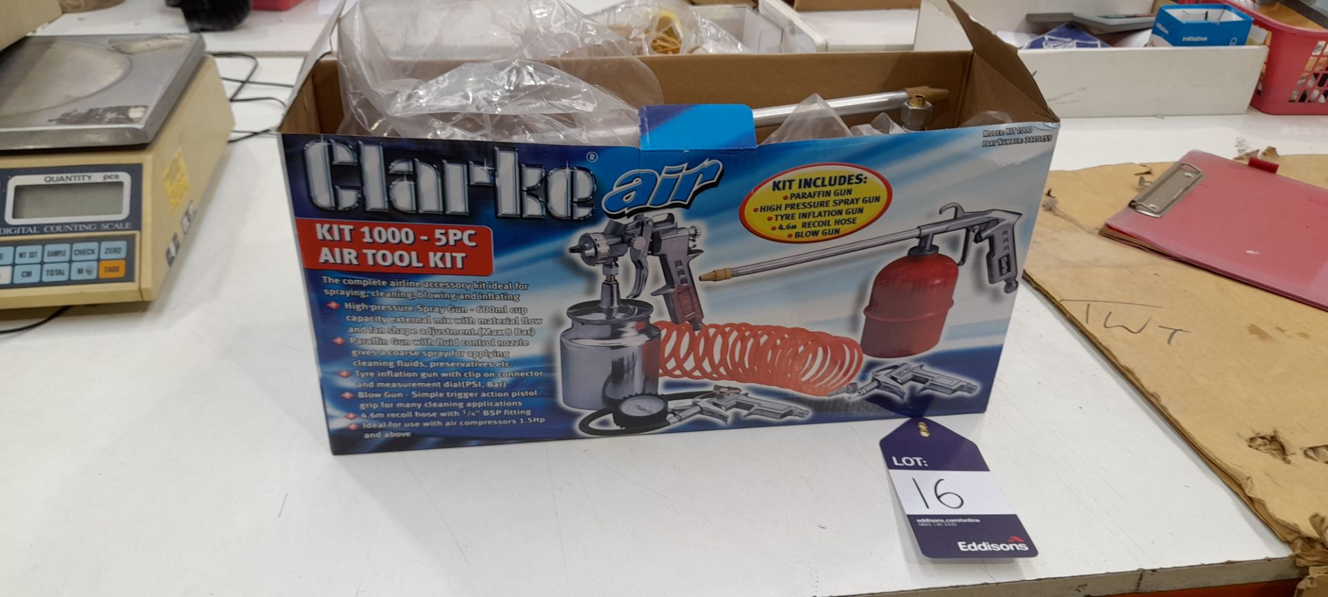Clarke air kit 100 5 piece air tool kit