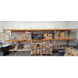 3x Bay of grey and orange heavy duty racking – Contents excluded