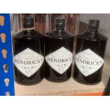 3 x bottles of Hendrick's Gin