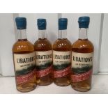 4x Bottles of Libations Cask Reserve Series Signature Blend Rioja Finish Rum 45%, 70cl