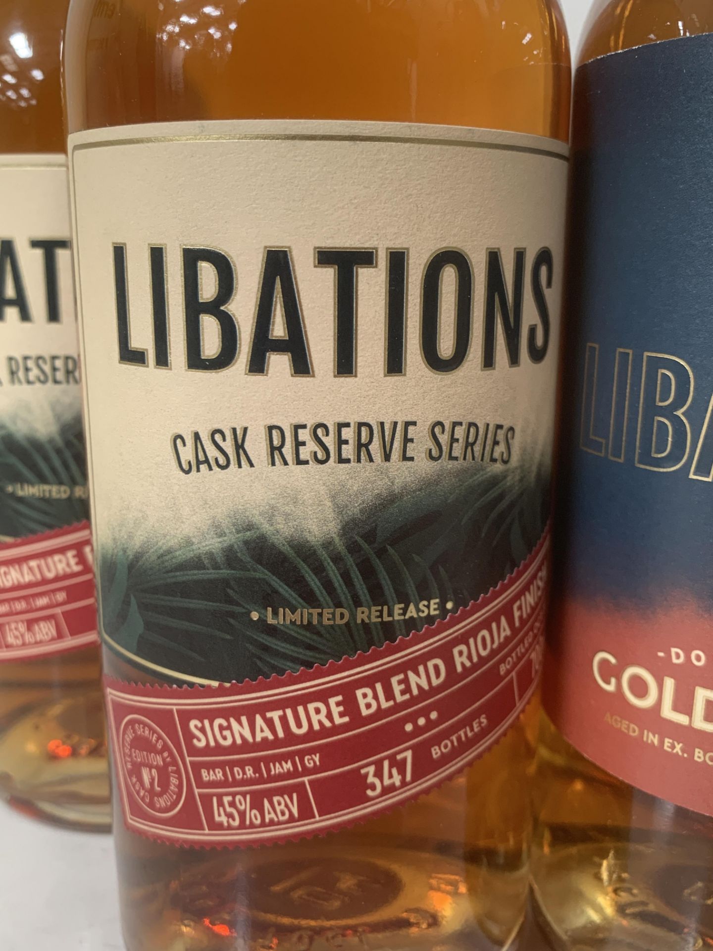 4x Bottles of Libations Rum; 2x Cask Reserve 45%, 70cl and 2x Double Aged Golden 40%, 70cl - Bild 3 aus 5