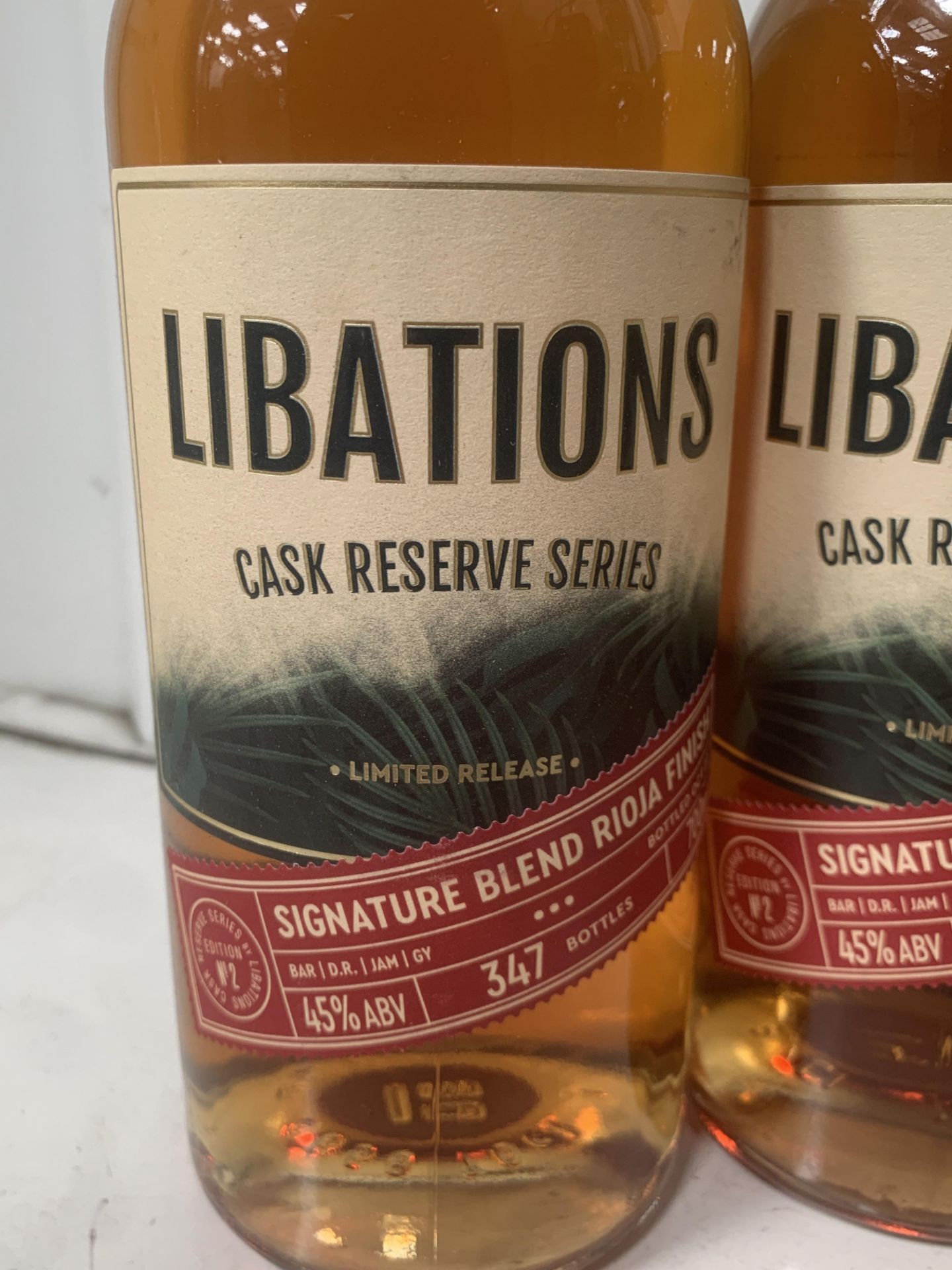4x Bottles of Libations Cask Reserve Series Signature Blend Rioja Finish Rum 45%, 70cl - Image 2 of 3