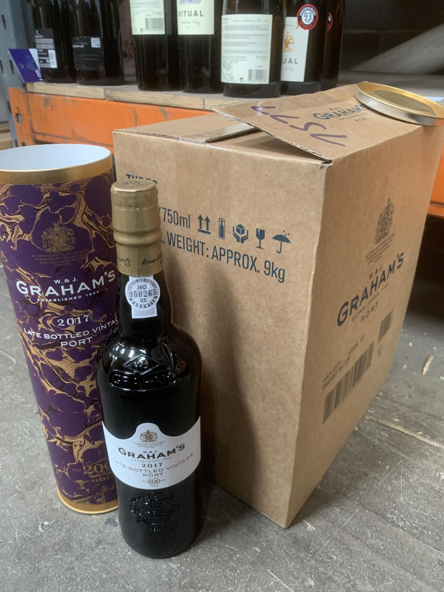 Box of 6x Bottles of Graham's Late Bottled Vintage 2017 Port