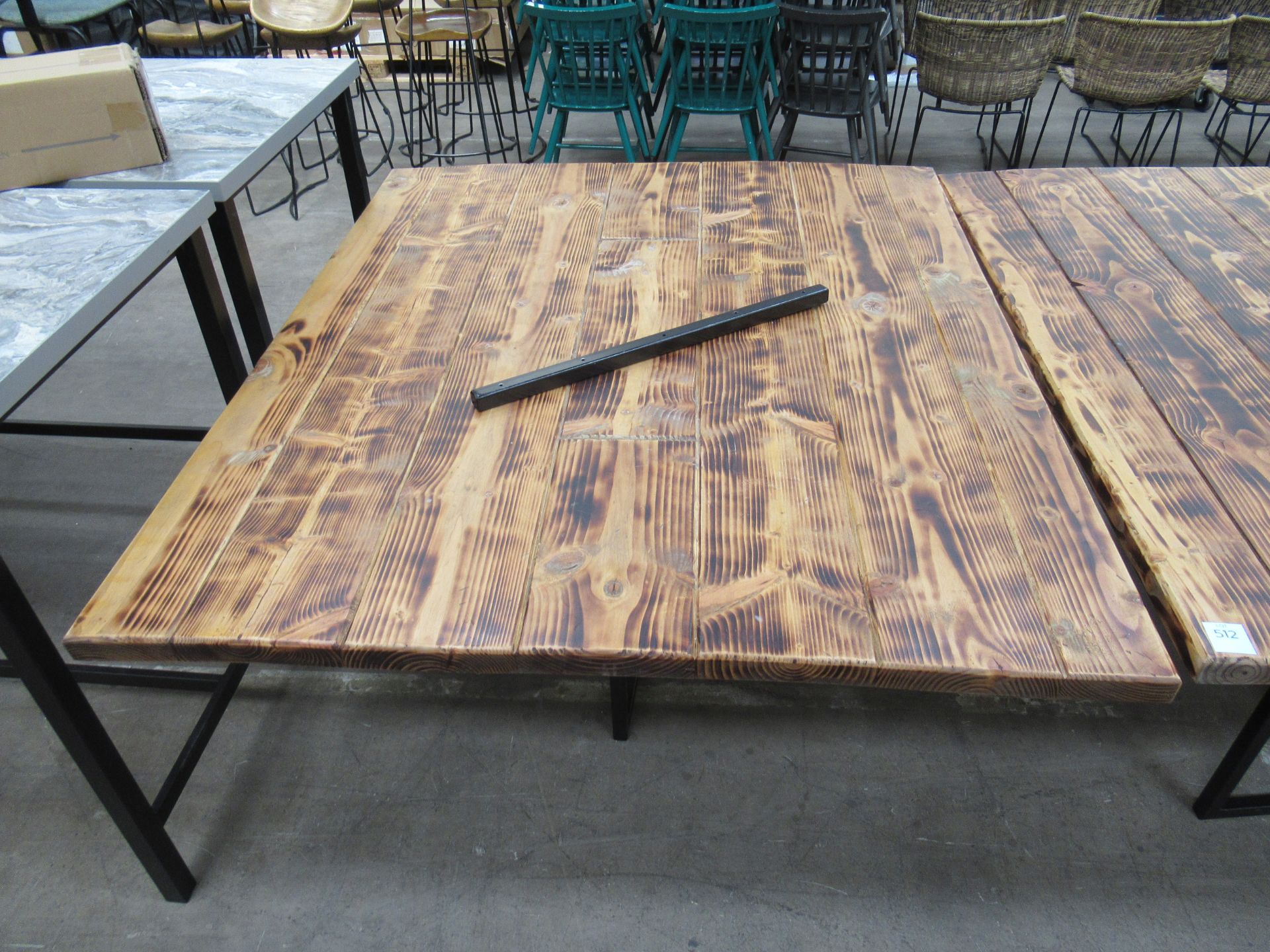 Large Rustic Effect Table (2x Parts) (3200/1600 x 1370mm) - Image 4 of 5