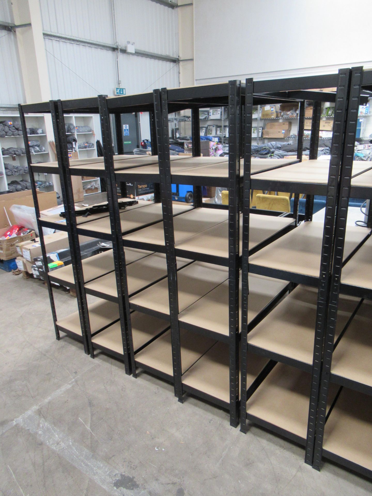 5x Five-Tier Lightweight Boltless Racking