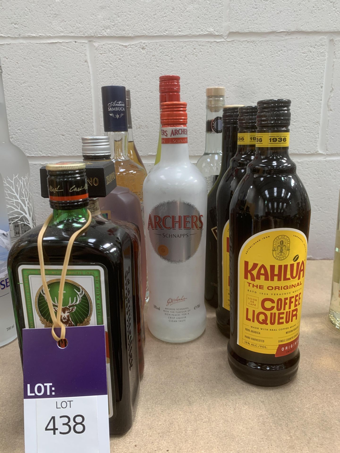 12 x bottles of Alcoholic Spirits and Liqueurs