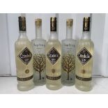 5x Bottles of Gin; 3x 3x Citadelle Reserved 44%, 70cl and 2x Sapling London Dry Gin 40%, 70cl