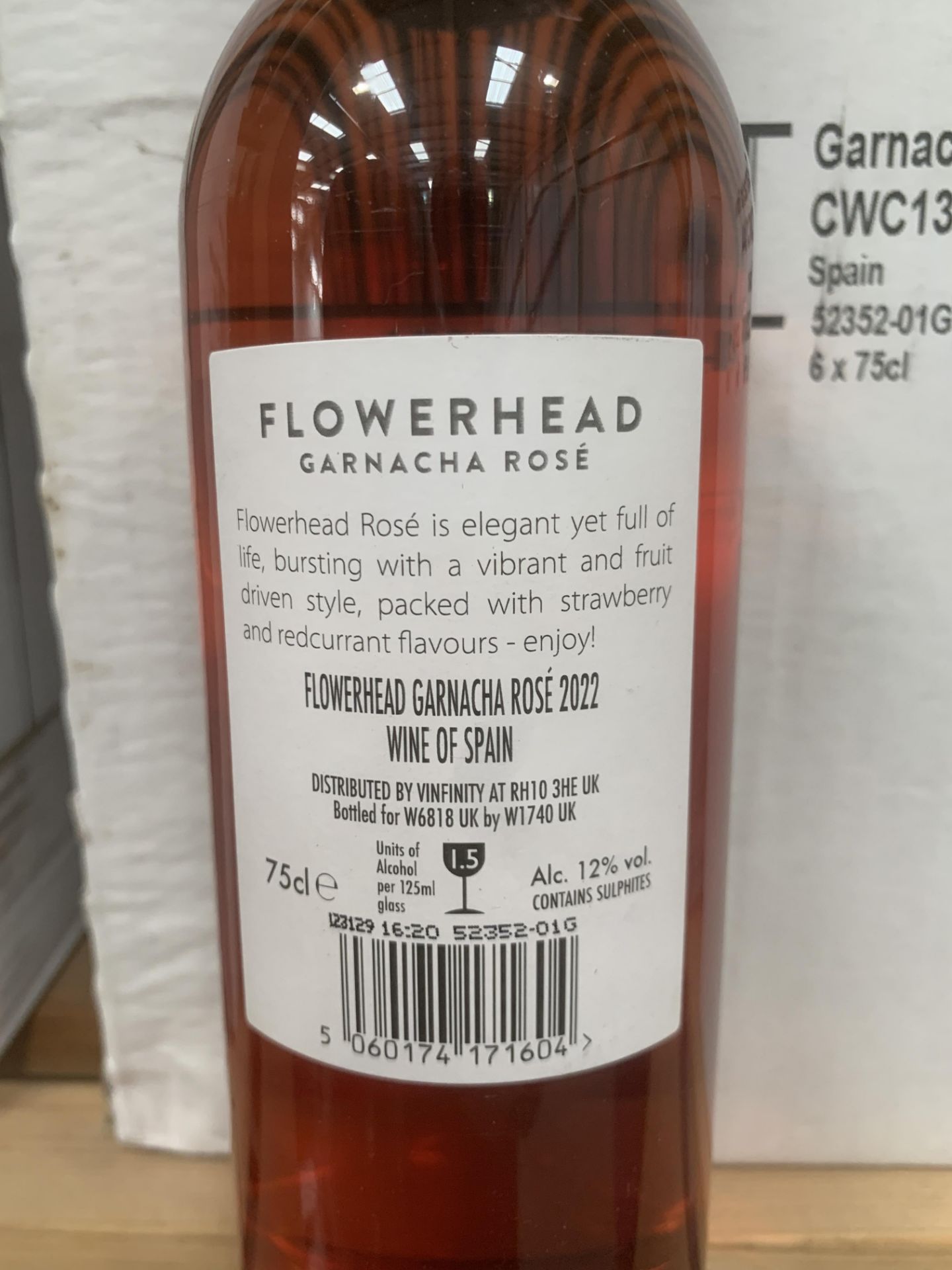 36x Bottles of Flower Head 'Garnacha Rose' 2022 - 12%, 75cl - Image 3 of 3