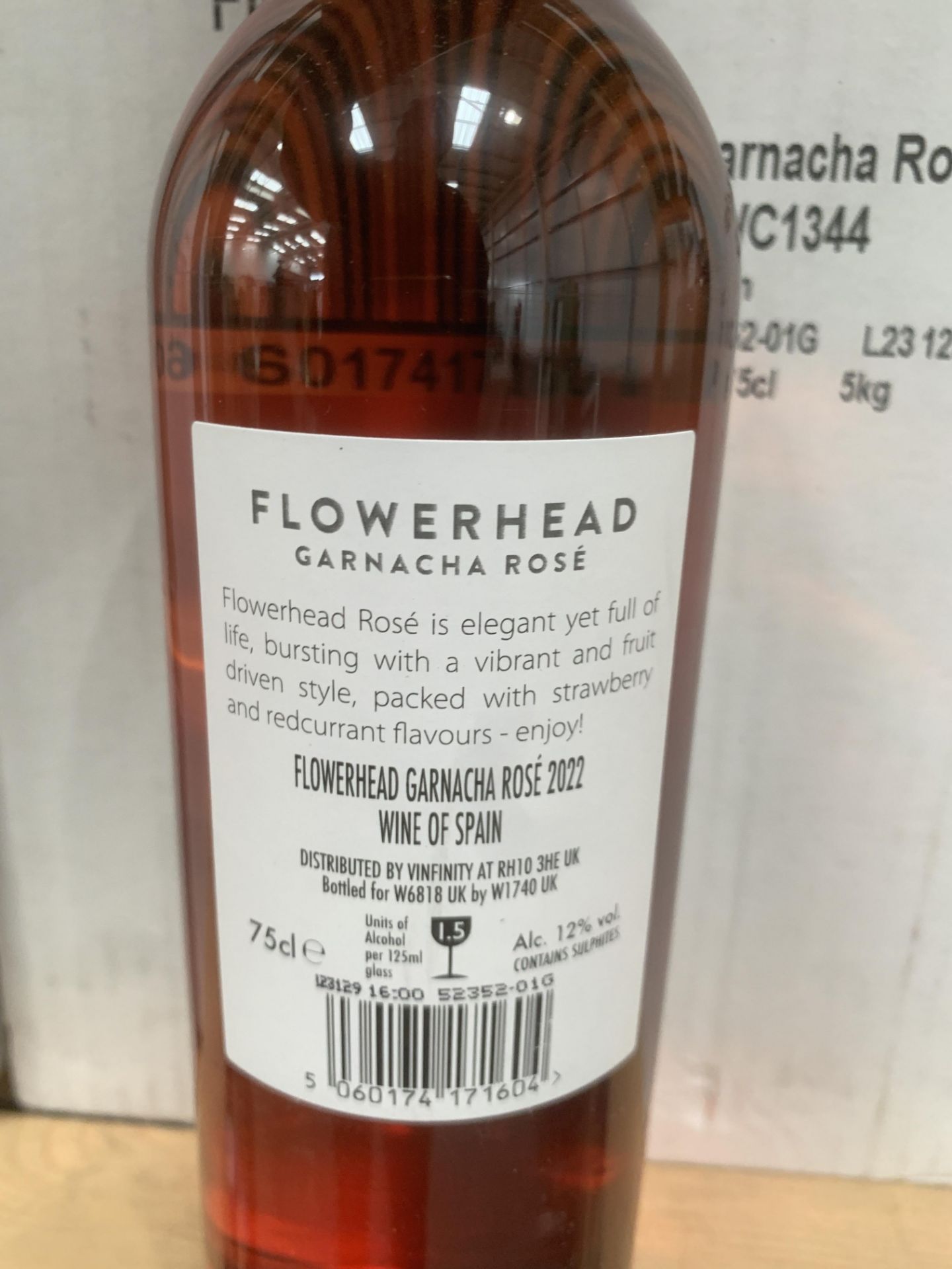 36x Bottles of Flower Head 'Garnacha Rose' 2022 - 12%, 75cl - Bild 2 aus 3