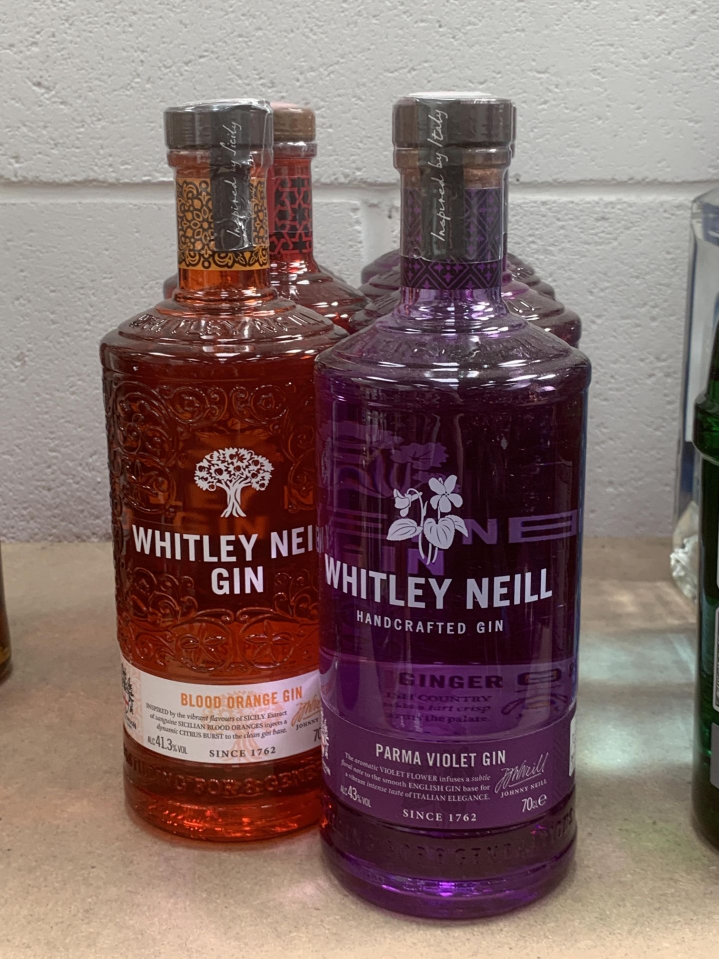 7 x bottles of Whitley Neil Gin