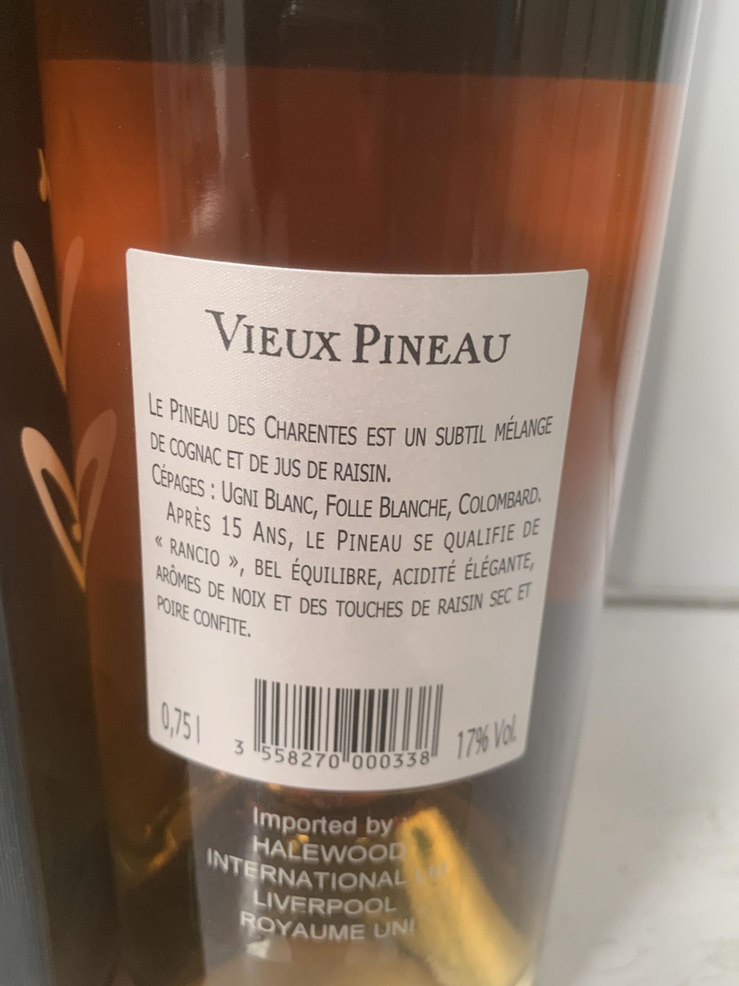 3x Bottles of Lheraud 'Vieux Pineau' 17%, 75cl - boxed - Image 2 of 3