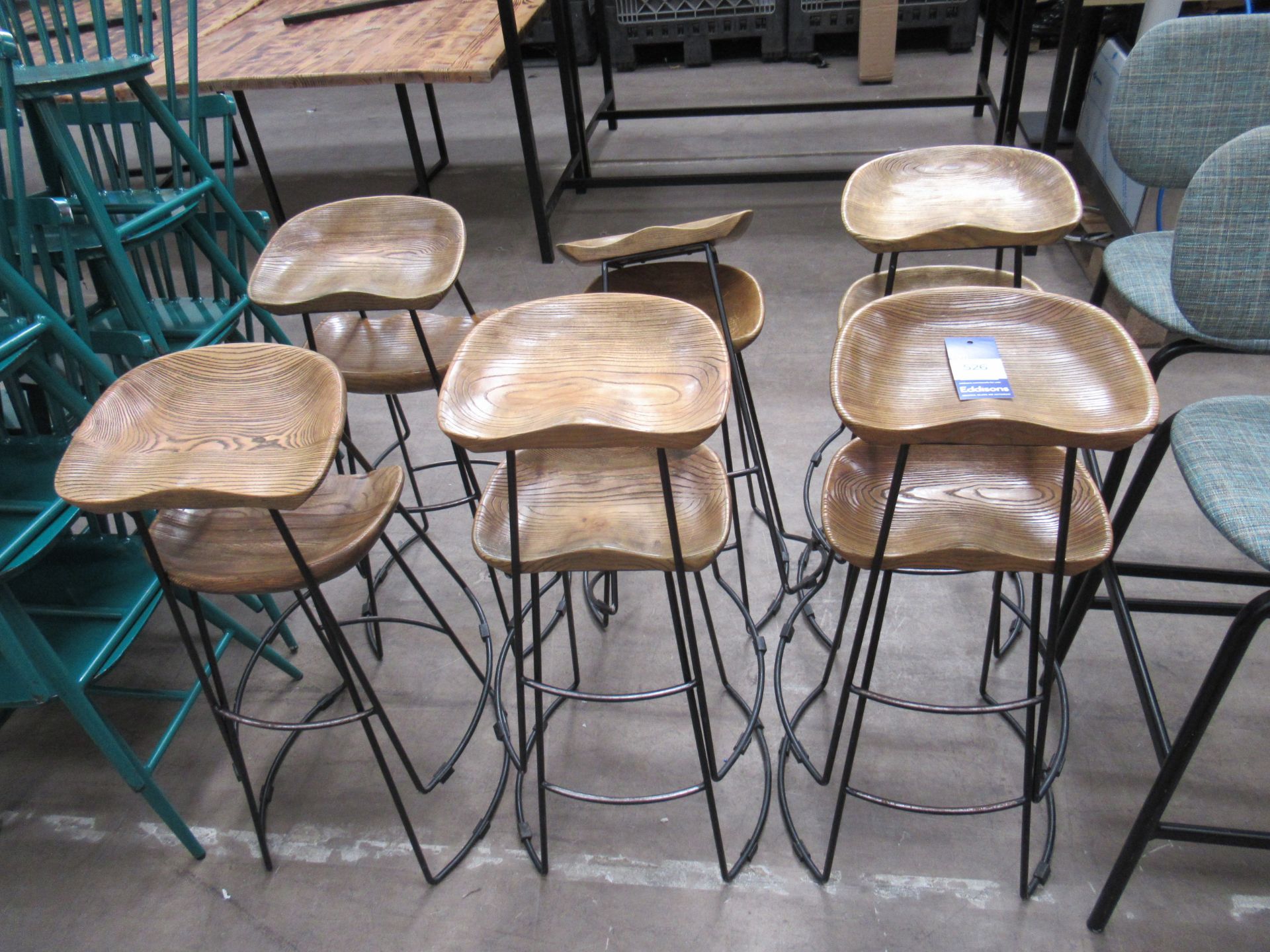 12x Wooden Stools