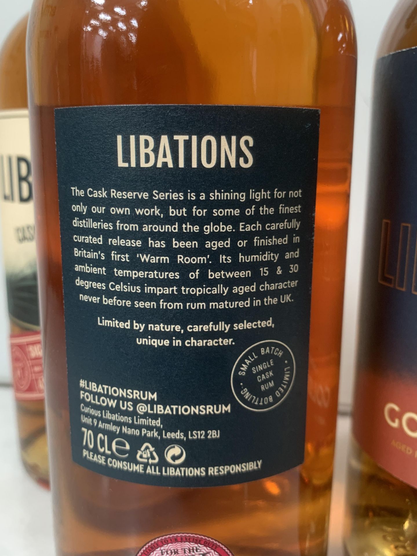 4x Bottles of Libations Rum; 2x Cask Reserve 45%, 70cl and 2x Double Aged Golden 40%, 70cl - Bild 2 aus 5