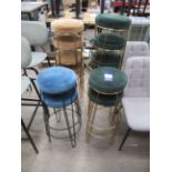 12x Suede Effect Stools