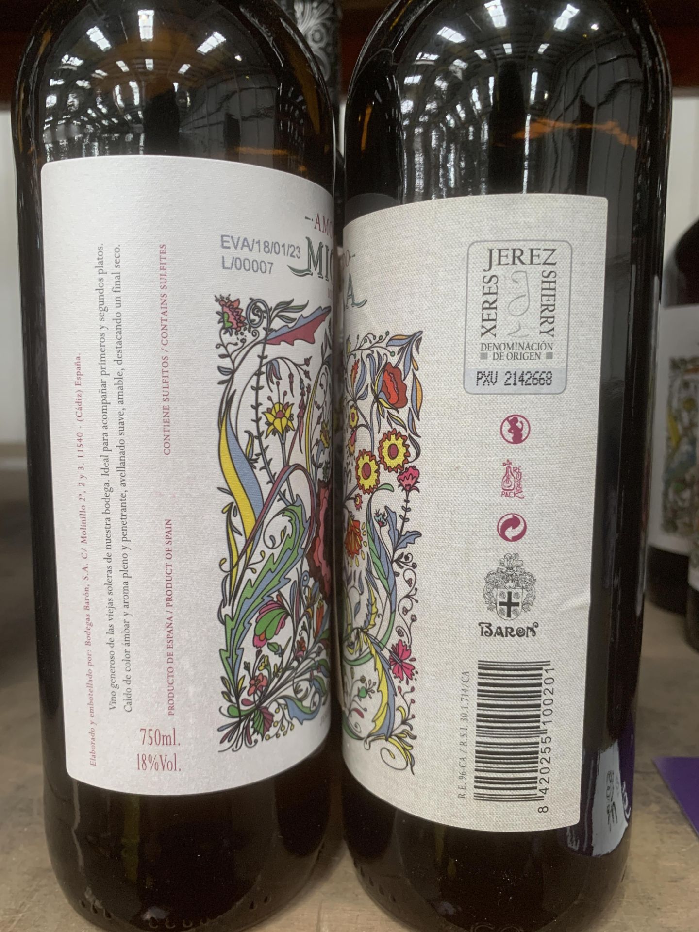 6x Bottles of Micaela'Amontillado' Sherry - Image 3 of 3