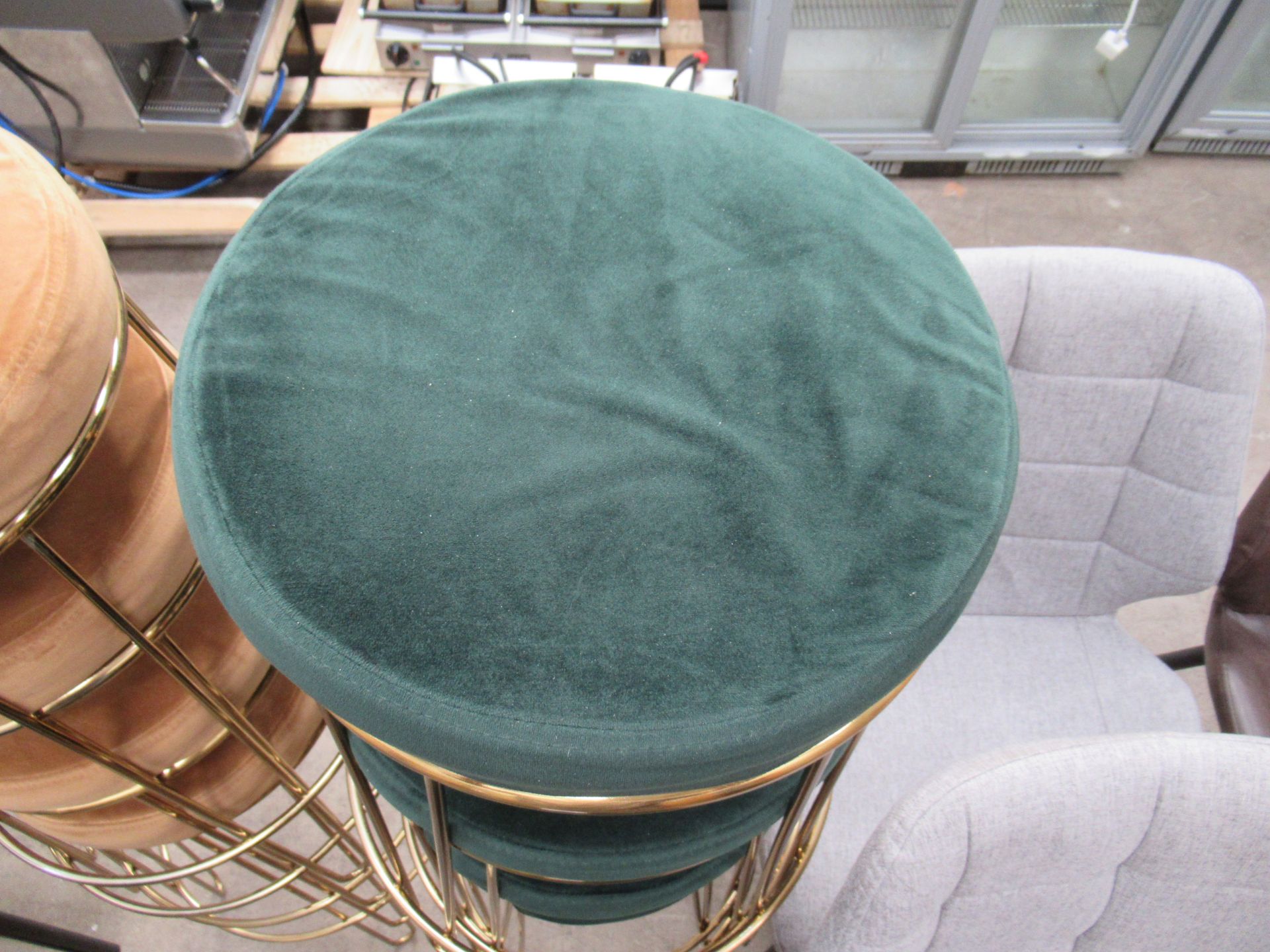 12x Suede Effect Stools - Image 3 of 7