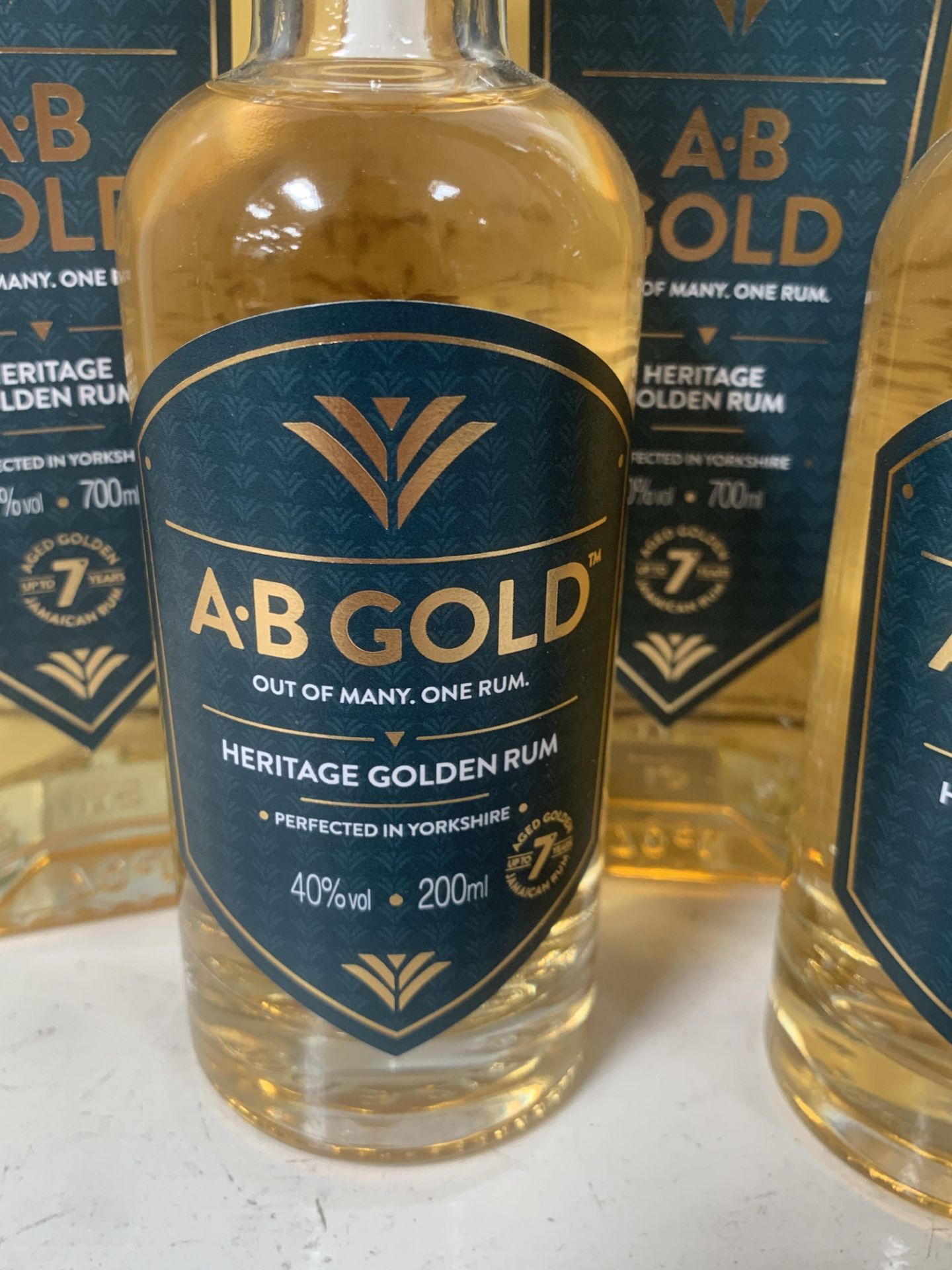 5x Bottles of A.B Gold Golden Rum 40%; 2x 20cl, 3x 70cl - Image 2 of 5