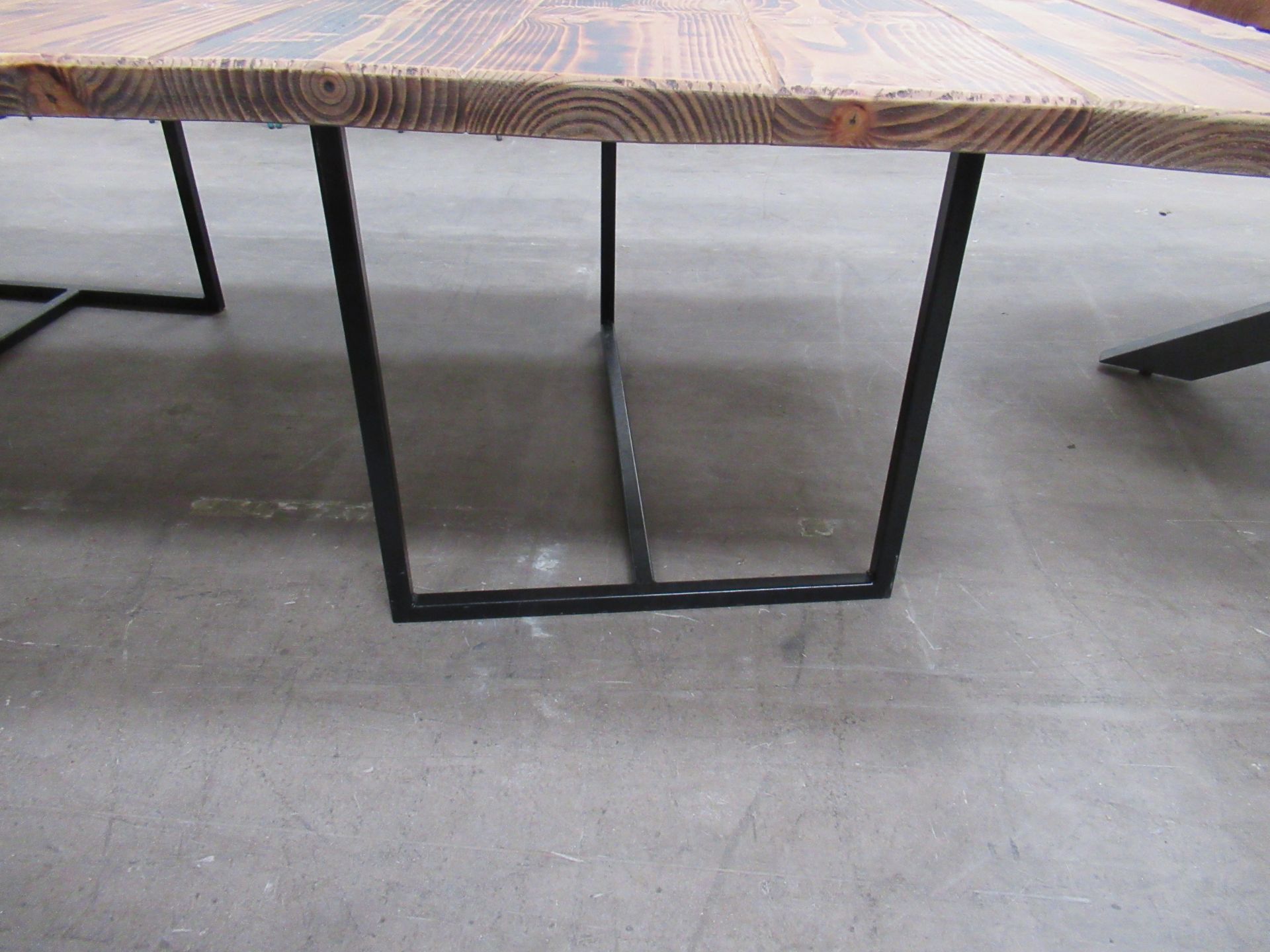 Large Rustic Effect Table (2x Parts) (3200/1600 x 1370mm) - Image 3 of 5