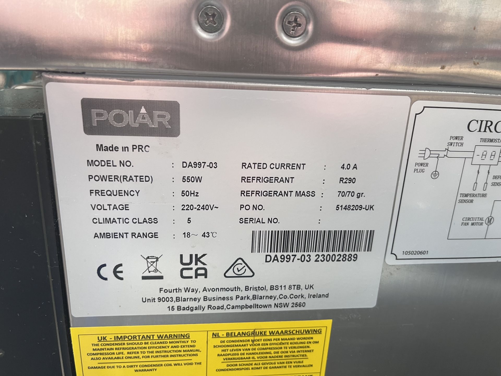 Polar Refrigeration U-Series Refrigerated Drawers - Bild 9 aus 9