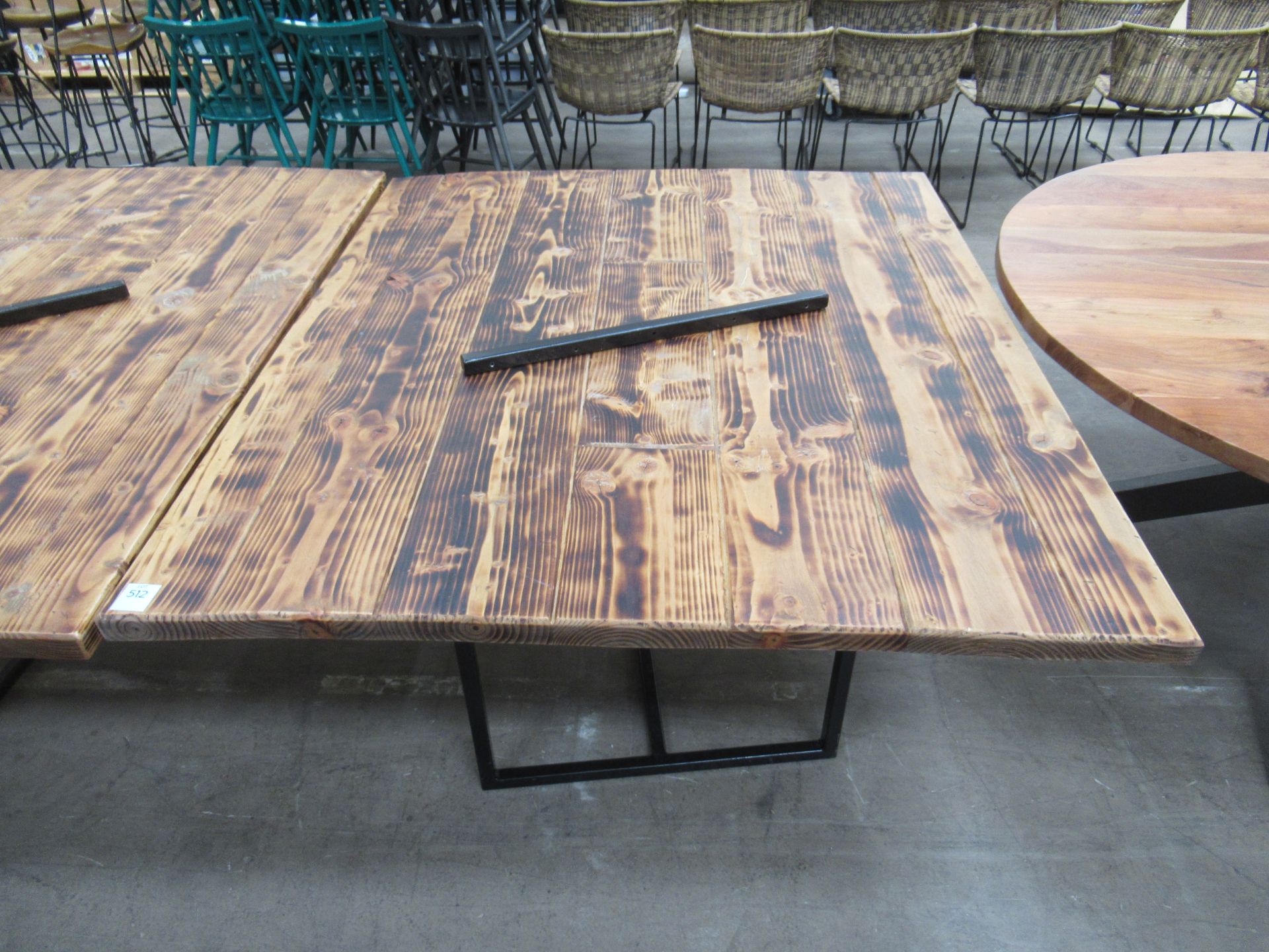 Large Rustic Effect Table (2x Parts) (3200/1600 x 1370mm) - Image 2 of 5