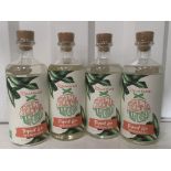 4x Bottles of Las Iguanas Poetic License Tropical Gin 40%, 70cl