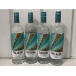 4x Bottles of Takamaka Rum Blanc 38%, 70cl