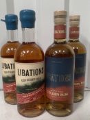 4x Bottles of Libations Rum; 2x Cask Reserve 45%, 70cl and 2x Double Aged Golden 40%, 70cl