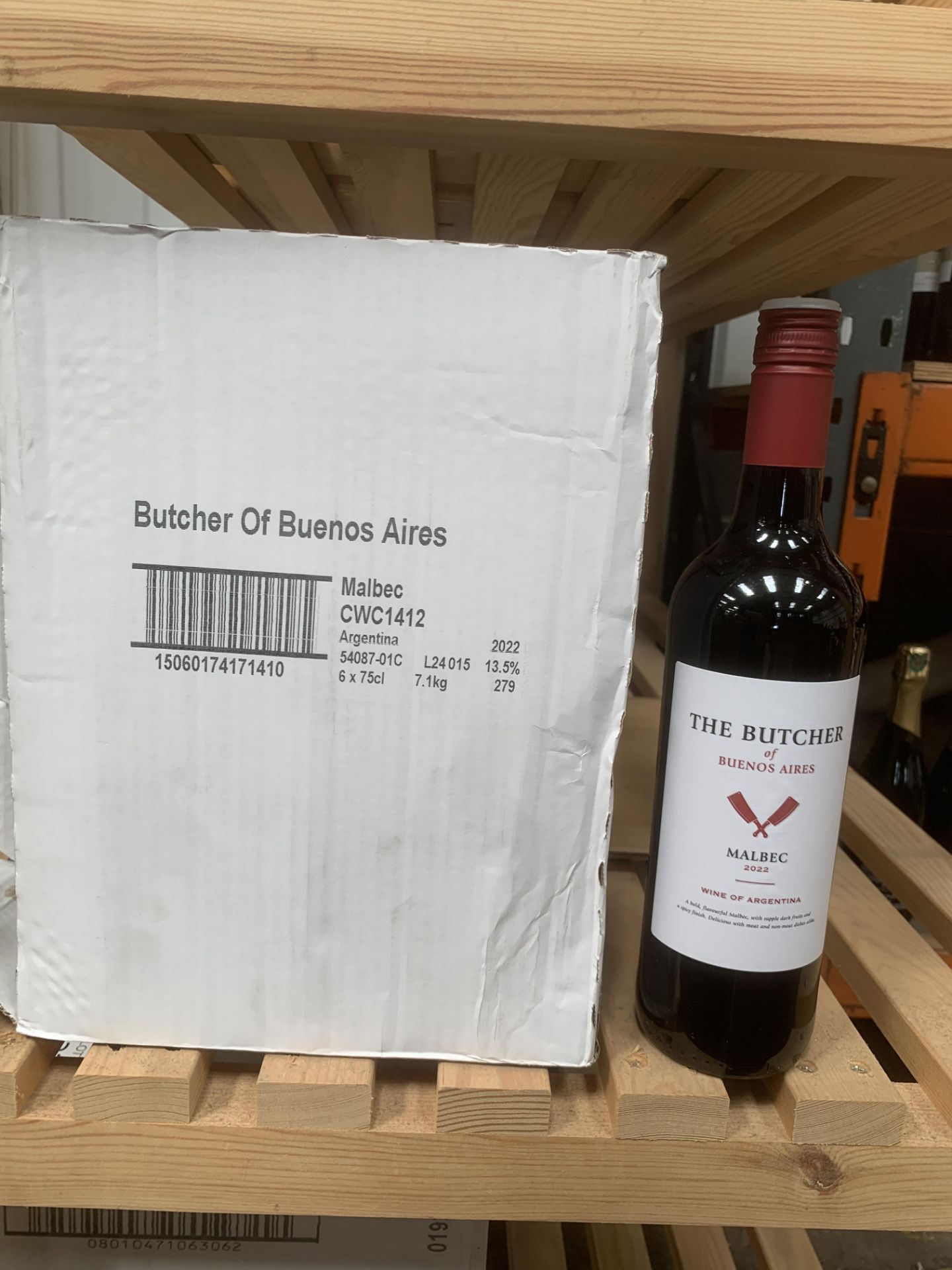 6x Bottles of The Butcher of Buenos Aires 2022 Malbec