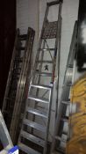 Youngman 10-tread platform ladder – Located in Unit 3