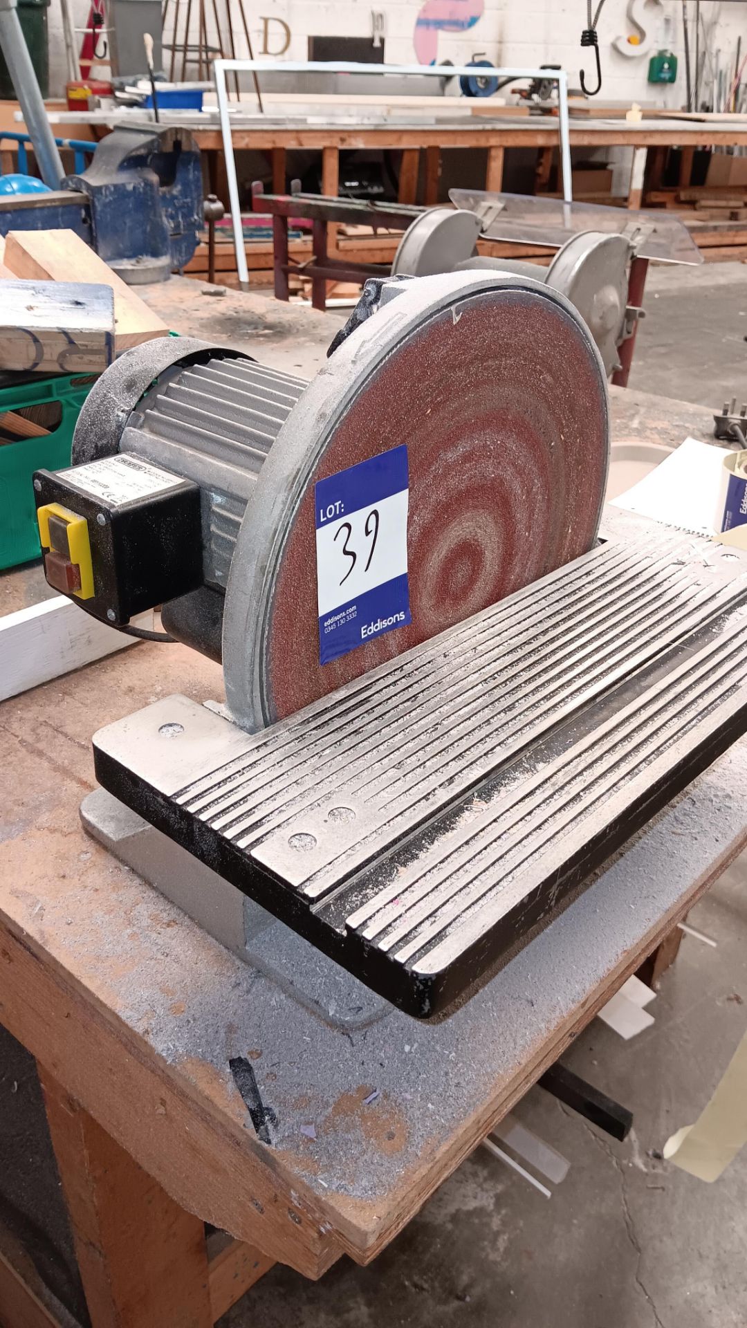 Draper 88912 DS305 750w 305mm disc sander, serial number 05110308, 240v – Located in Unit 3 - Image 2 of 3