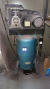 Vertical 75 litre air compressor, serial number 0043 (Nov 1986) – disconnection required by a