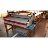 Neschen K1000-N cold laminator, 240v, serial number 17112 and a table top light table – Located in