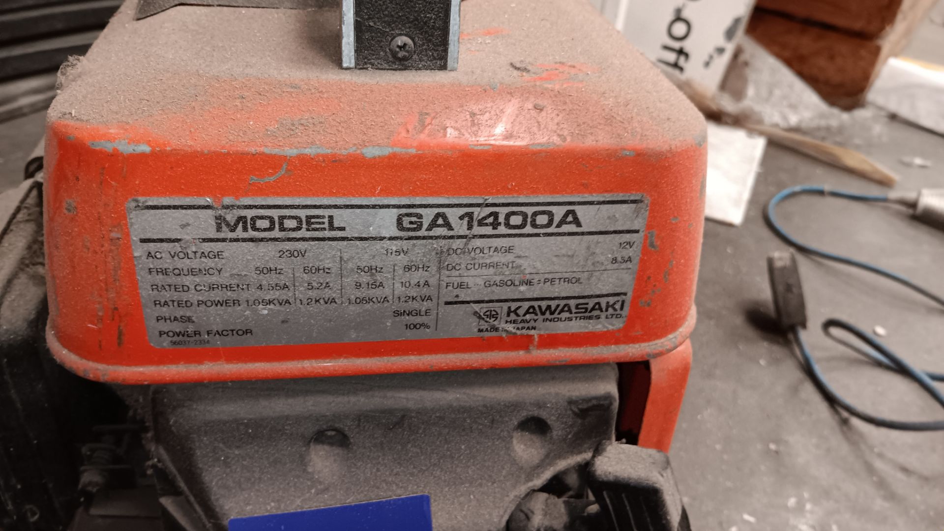 Kawasaki GA1400A petrol generator – Located in Unit 3 - Image 4 of 4